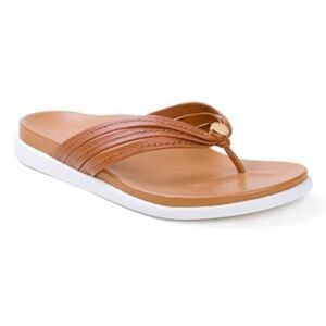 Vionic Palm Catalina Leather Strap Thong Sandal Size 6.5M